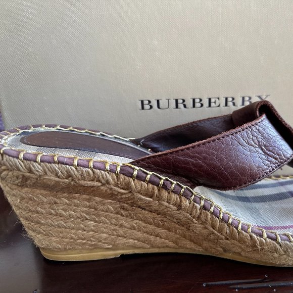 Burberry London Wedge Sandals - Picture 3 of 3